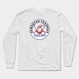 Classic Edmonton Trappers Baseball Long Sleeve T-Shirt